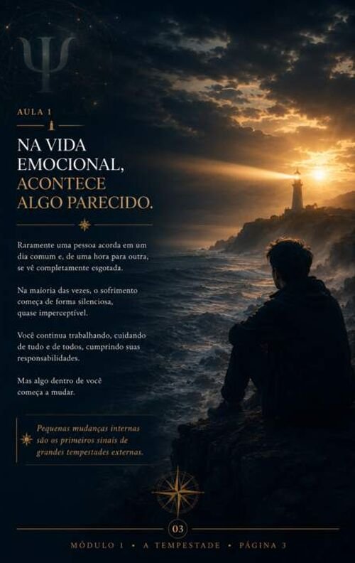 Página da apostila: Na vida emocional, acontece algo parecido